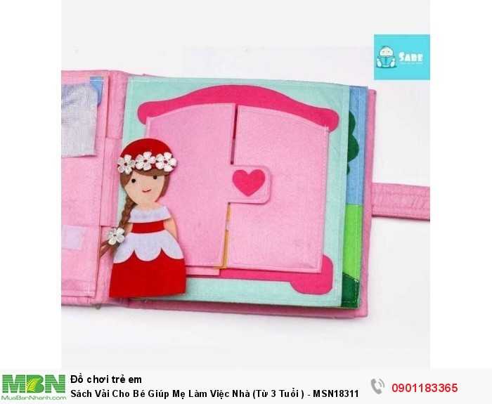 Sách Vải Cho Bé Giúp Mẹ Làm Việc Nhà (Từ 3 Tuổi ) - MSN1831126
