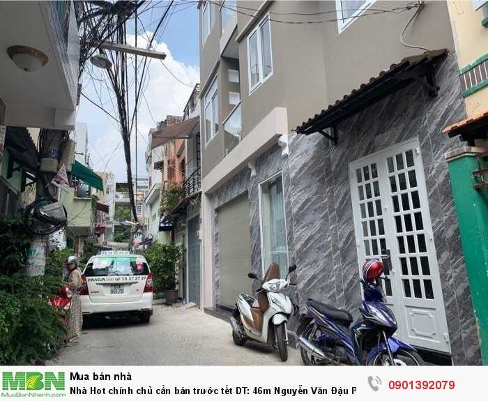 Nhà Hot chính chủ cần bán trước tết DT: 46m Nguyễn Văn Đậu P.6 Quận Bình Thạnh
