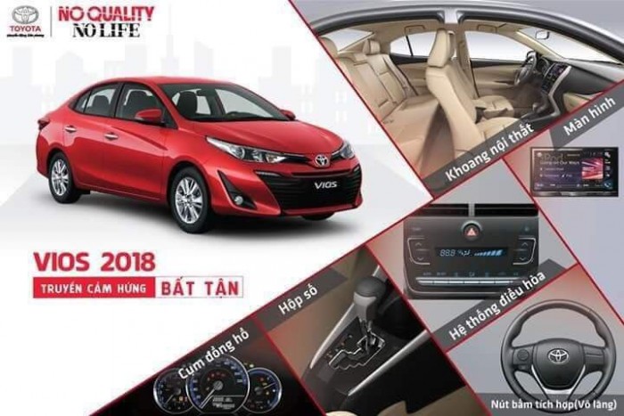 Toyota Hưng Yên Vios 2019 Giá Hấp Dẫn. Toyota Vios 2019 Giá Tốt Nhất.