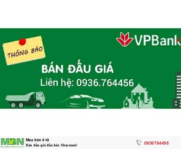 Bán đầu giá đầu kéo Shacman!