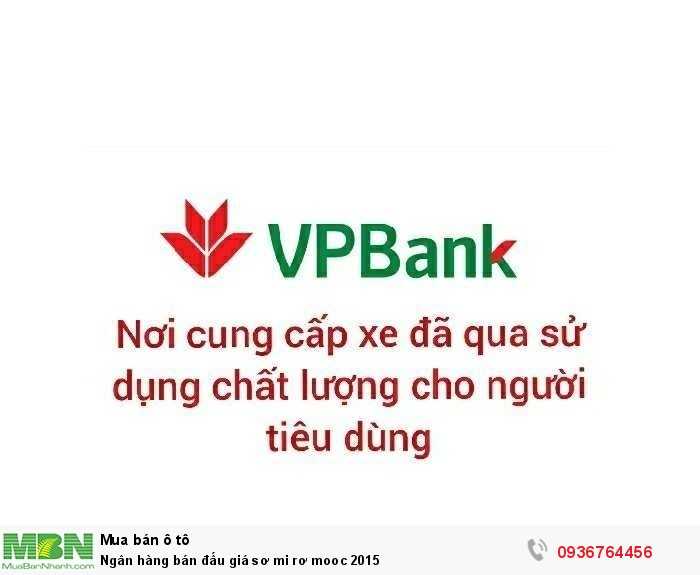 Ngân hàng bán đấu giá sơ mi rơ mooc 2015