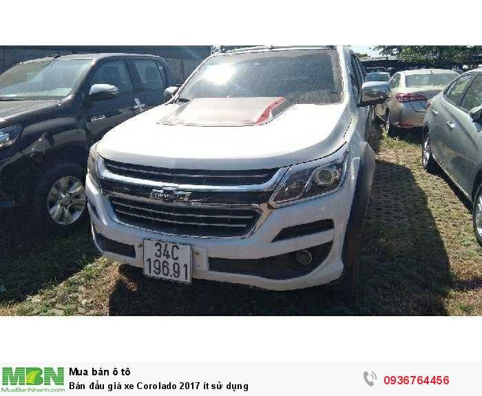 Bán đấu giá xe Corolado 2017 ít sử dụng