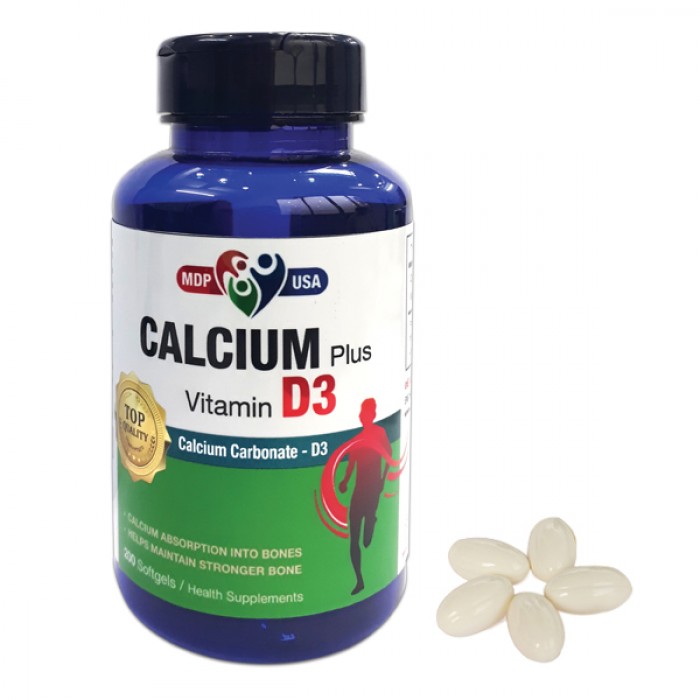 Calcium Plus Vitamin D3 - Softgels - Bổ sung canxi và vitamin D0