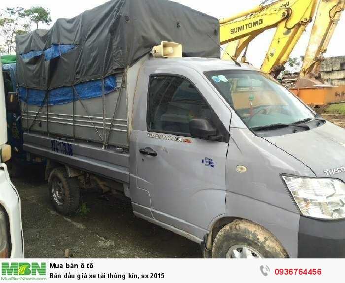 Bán đấu giá xe tải thùng kín, sx 2015