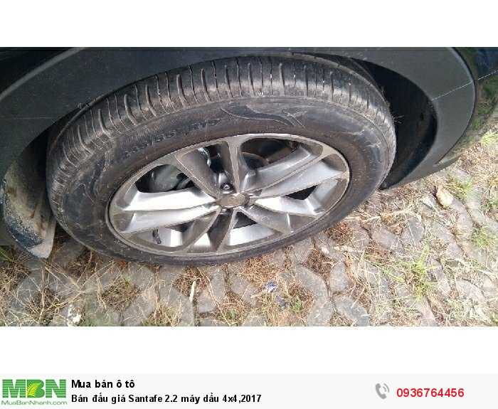 Bán đấu giá Santafe 2.2 máy dầu 4x4,2017