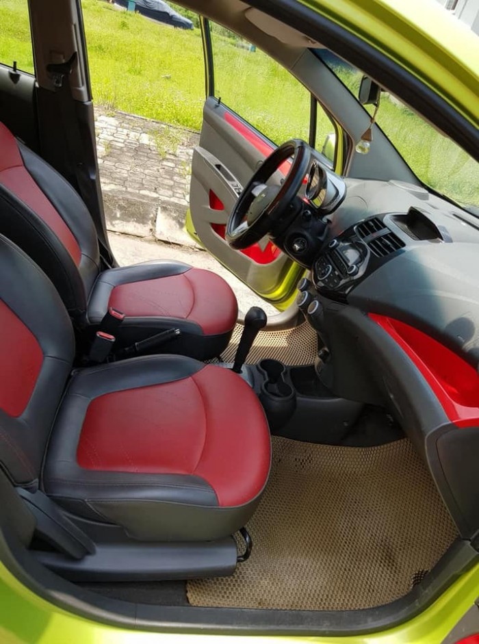 Bán xe Spark Ltz, số tự động, màu xanh, sản xuất 2015, xe trùm mền