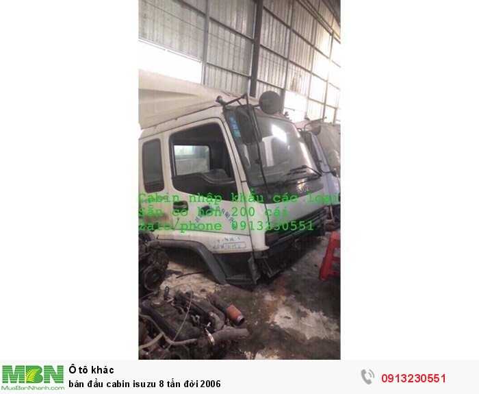 Bán đầu cabin Isuzu 8 tấn đời 2006