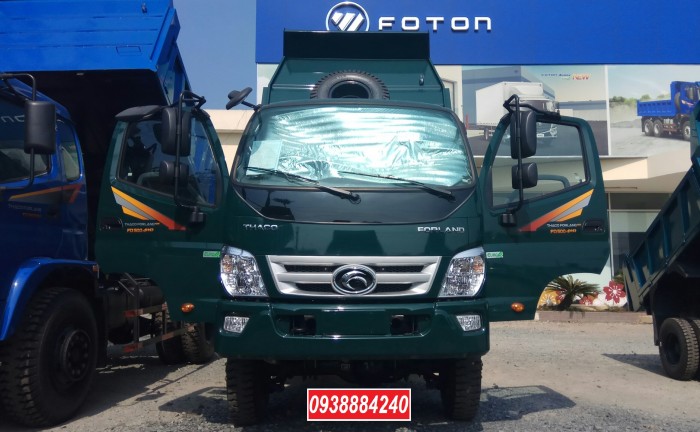 Bán trả góp xe ben THACO FORLAND FD500.E4 5 tấn thùng 4 khối trả trước 20% Long An Tiền Giang Bến Tre