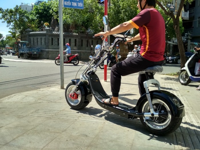 Xe điện Harley Chopper bánh to 2019