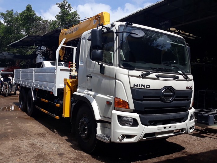 Mua bán xe tải Hino FG8JT7A thùng lững gắn cẩu SCS525