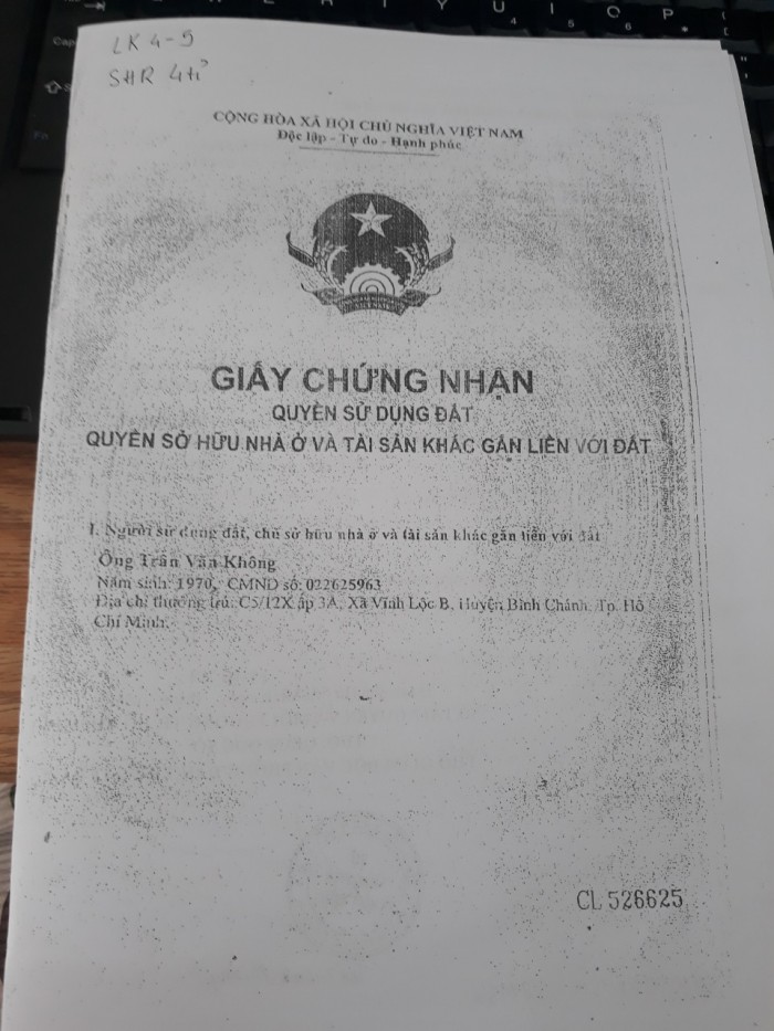 Bán nhà chính chủ có SHR, có ban công sân thượng giá mềm