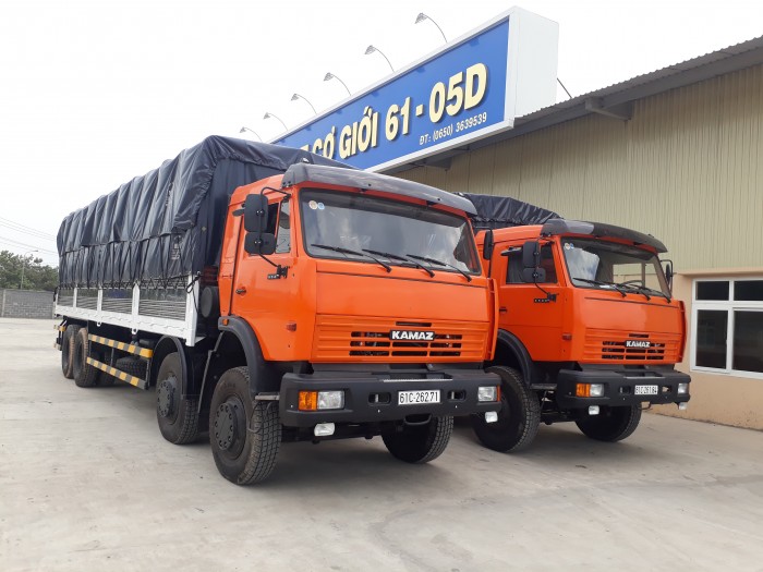Tải thùng Kamaz mới 2016 | Kamaz 6540 thùng 9m Mới | Mua bán xe tải thùng 4 giò Kamaz
