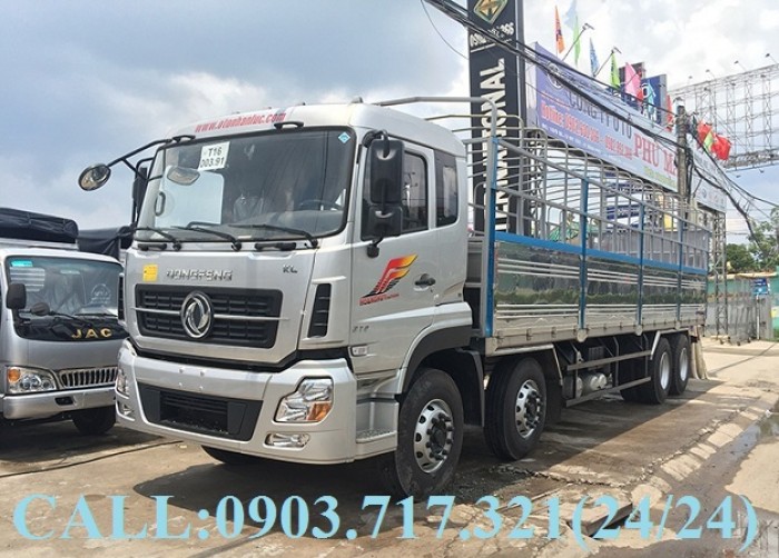 Bán xe tải DongFeng Hoàng Huy 4 chân tải 17T99. Xe DongFeng 4 chân YC310 tải 17T99