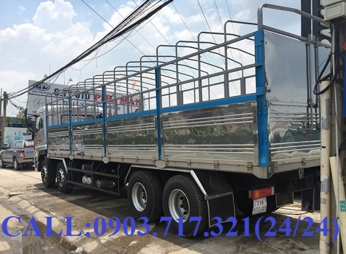 Bán xe tải DongFeng Hoàng Huy 4 chân tải 17T99. Xe DongFeng 4 chân YC310 tải 17T99