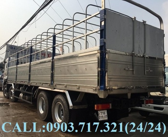 Bán xe tải DongFeng Hoàng Huy 4 chân tải 17T99. Xe DongFeng 4 chân YC310 tải 17T99