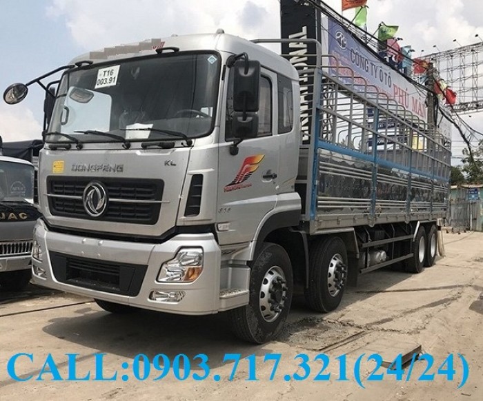 Bán xe tải DongFeng Hoàng Huy 4 chân tải 17T99. Xe DongFeng 4 chân YC310 tải 17T99