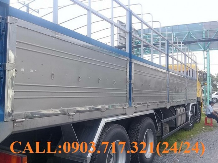 Bán xe tải DongFeng Hoàng Huy 4 chân tải 17T99. Xe DongFeng 4 chân YC310 tải 17T99