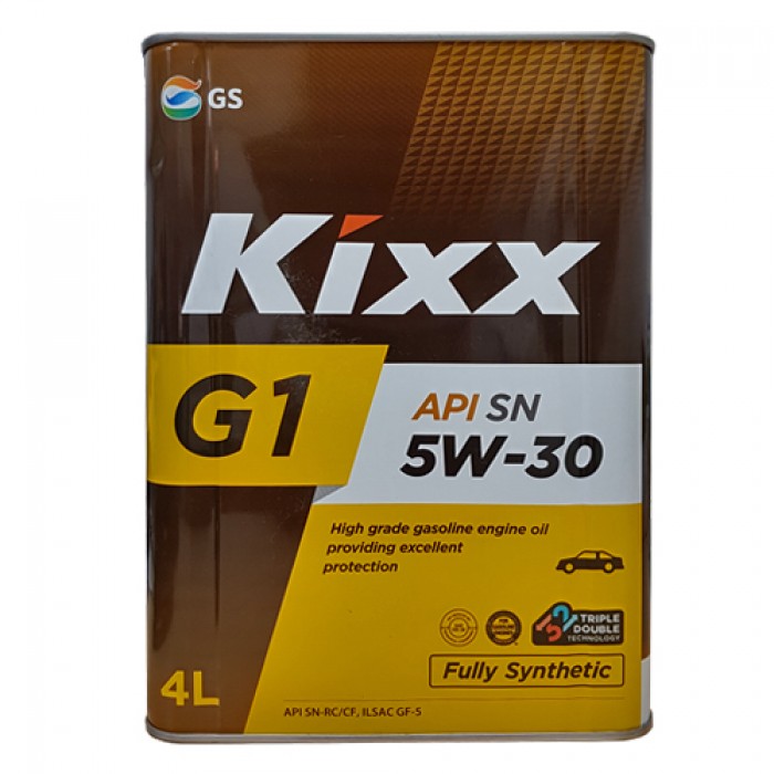 Dầu Nhờt Tổng hợp Kixx G1 API SN 5W-30 Công nghệ Triple Double 4Lít