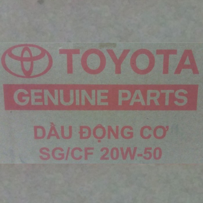 Dầu Nhớt Động Cơ Toyota 20w50 4Lít