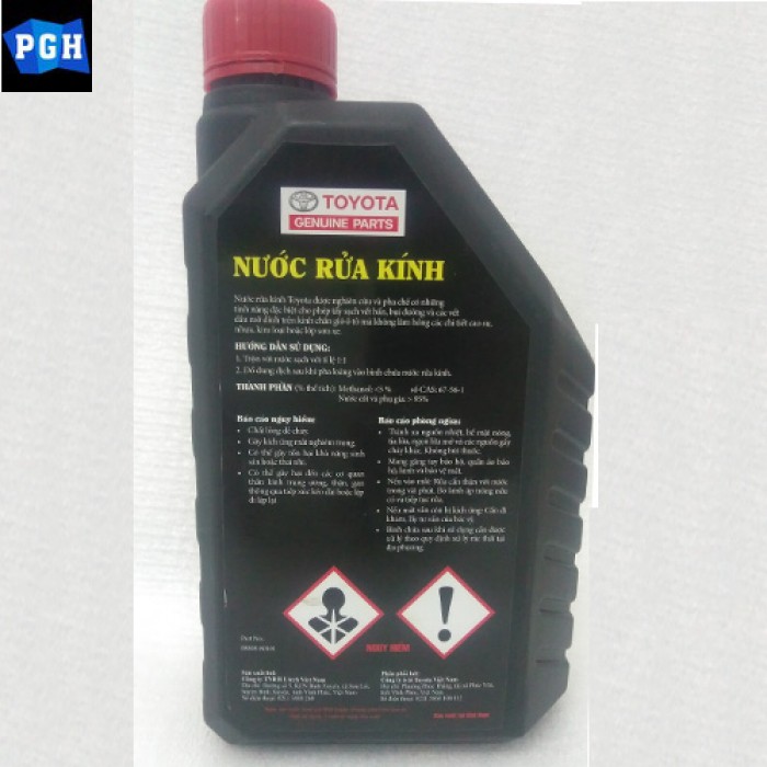 Nước Rửa Kính Xe Siêu Sạch Ô Tô Hiệu Toyota 1Lít