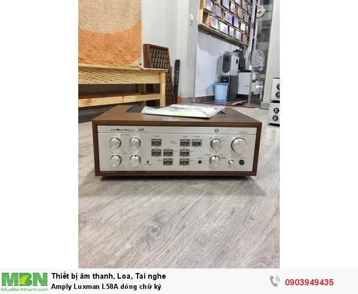 Amply Luxman L58A dòng chữ ký Đã qua sử dụng, giá