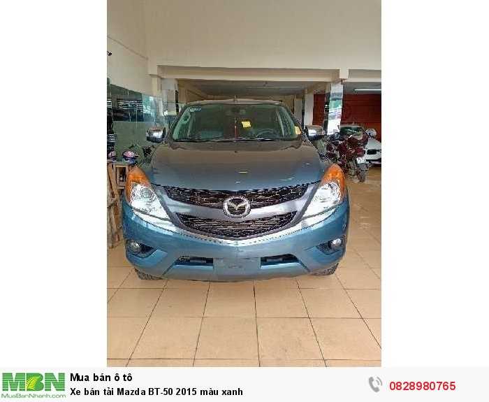 Xe bán tải Mazda BT-50 2015 màu xanh