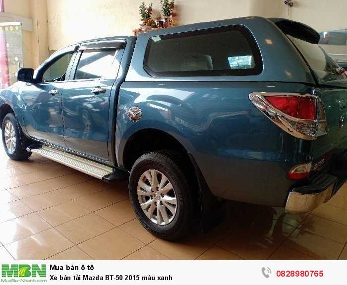 Xe bán tải Mazda BT-50 2015 màu xanh