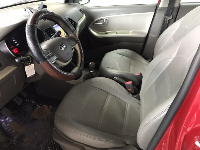Bán Kia Morning SI 1.25MT màu đỏ số sàn sản xuất 2017 mới 90%