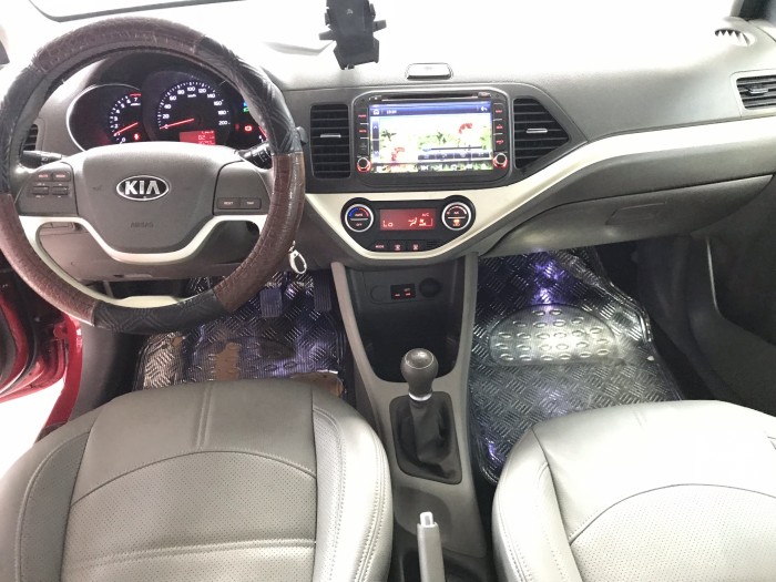 Bán Kia Morning SI 1.25MT màu đỏ số sàn sản xuất 2017 mới 90%