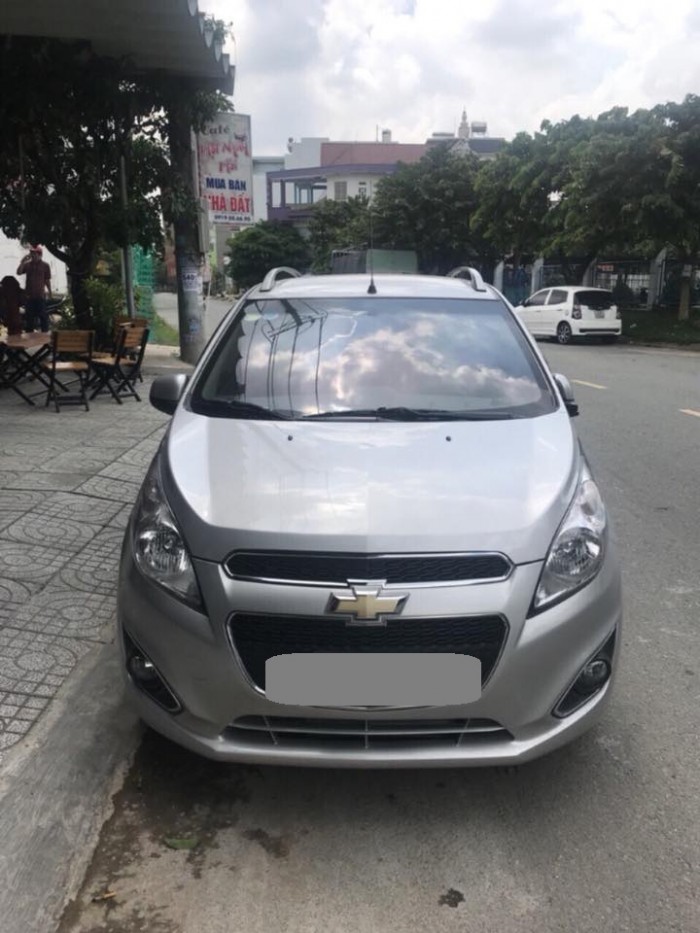 Chevrolet Spark LTZ  2013 tự  động Bạc tuyệt vời, êm ái.