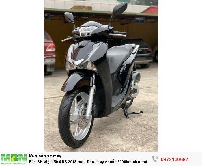 Bán SH Việt 150 ABS 2018 màu Đen chạy chuẩn 3000km như mới- Biển Hà Nội