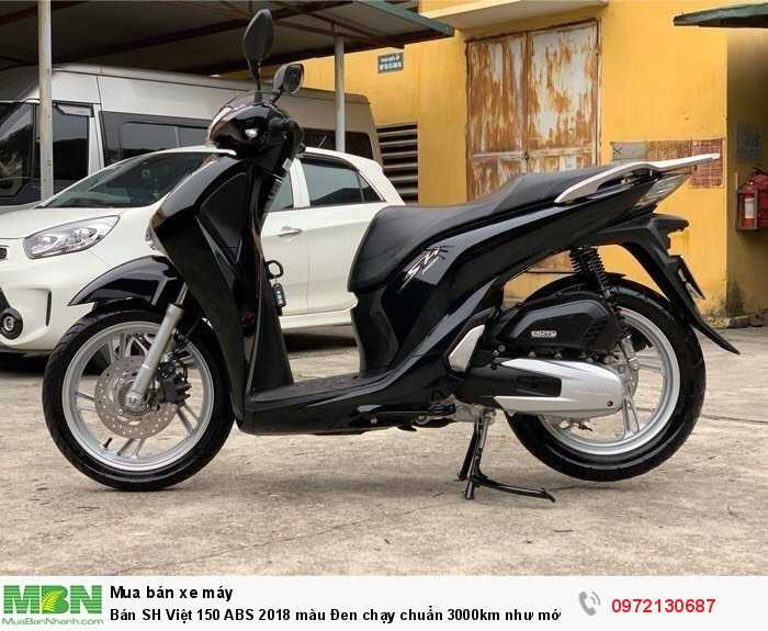 Bán SH Việt 150 ABS 2018 màu Đen chạy chuẩn 3000km như mới- Biển Hà Nội