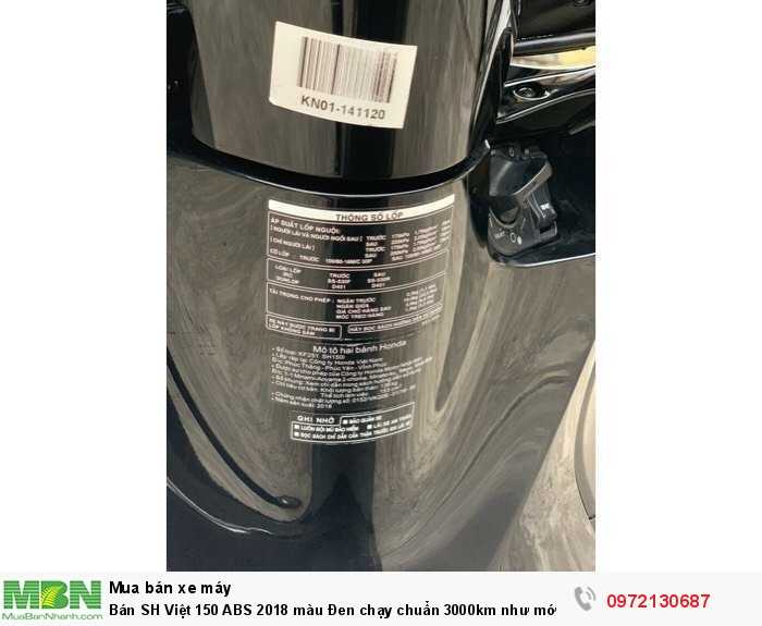 Bán SH Việt 150 ABS 2018 màu Đen chạy chuẩn 3000km như mới- Biển Hà Nội