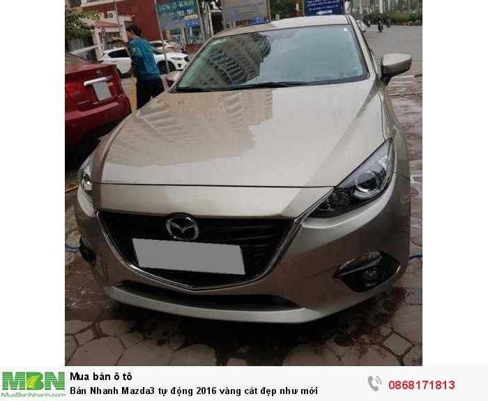 Bán Nhanh Mazda3 tự động 2016 vàng cát đẹp như mới
