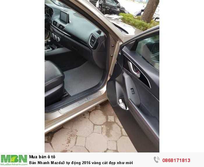Bán Nhanh Mazda3 tự động 2016 vàng cát đẹp như mới