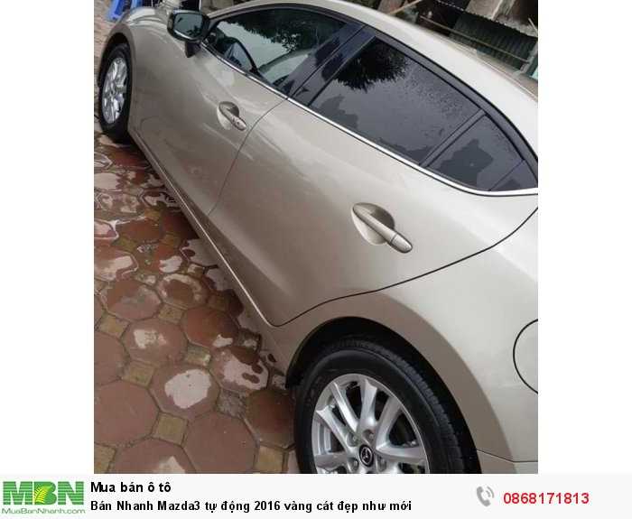 Bán Nhanh Mazda3 tự động 2016 vàng cát đẹp như mới