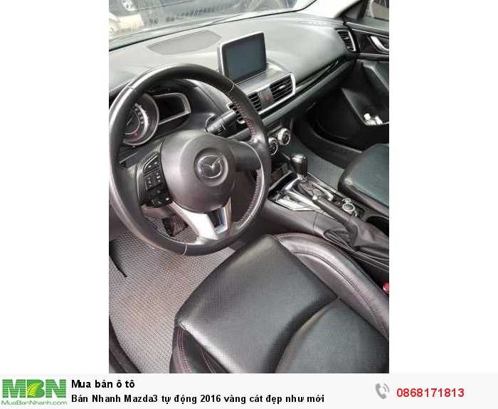 Bán Nhanh Mazda3 tự động 2016 vàng cát đẹp như mới