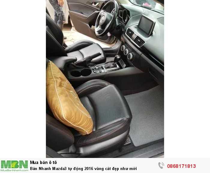 Bán Nhanh Mazda3 tự động 2016 vàng cát đẹp như mới