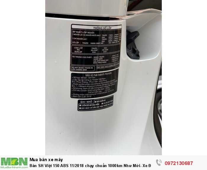Bán SH Việt 150 ABS 11/2018 chạy chuẩn 1000km Như Mới- Xe Đẹp Miễn Chê.