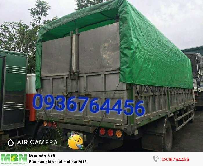 Bán đấu giá xe tải mui bạt 2016