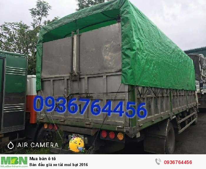 Bán đấu giá xe tải mui bạt 2016