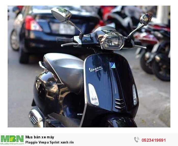 Piaggio Vespa Sprint xanh rin