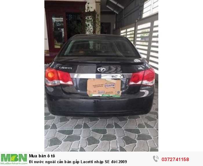 Đi nước ngoài cần bán gấp Lacetti nhập SE đời 2009