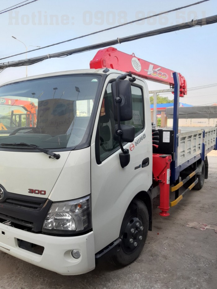 Hino Xzu720l – Gắn Cẩu Unic 344 – Tải Trọng 2850kg – Thùng Dài 4m4