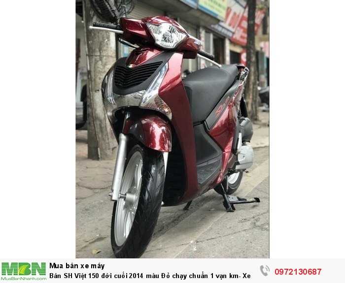 Bán SH Việt 150 đời cuối 2014 màu Đỏ chạy chuẩn 1 vạn km- Xe Quá Mới- Cực Hiếm