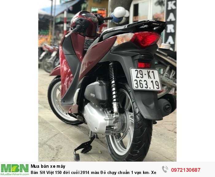 Bán SH Việt 150 đời cuối 2014 màu Đỏ chạy chuẩn 1 vạn km- Xe Quá Mới- Cực Hiếm