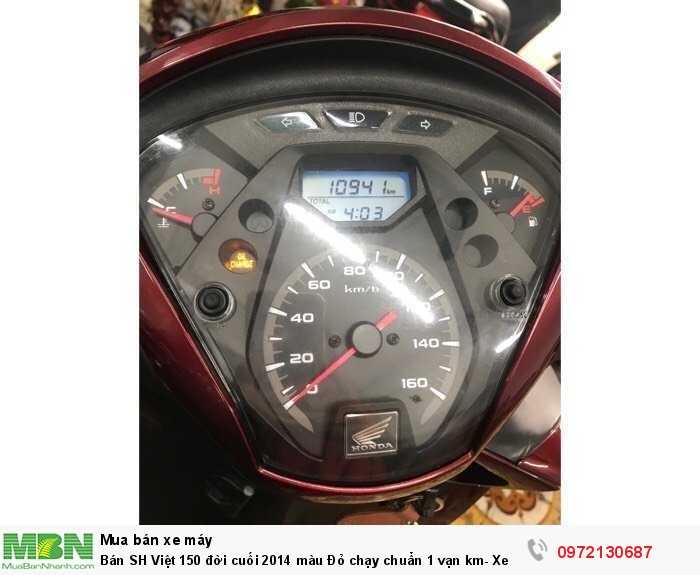 Bán SH Việt 150 đời cuối 2014 màu Đỏ chạy chuẩn 1 vạn km- Xe Quá Mới- Cực Hiếm