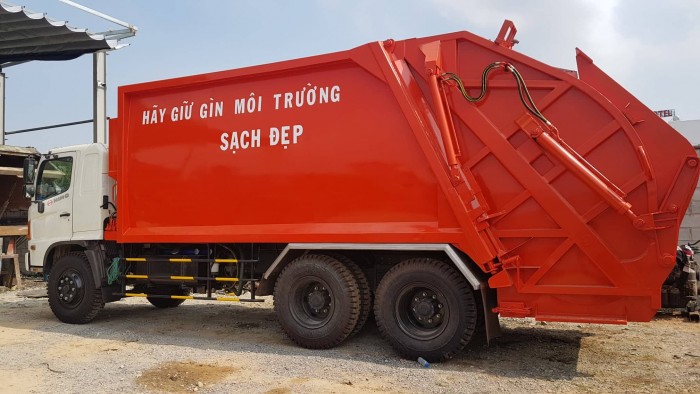 Xe chở rác 22 khối Hino - FM