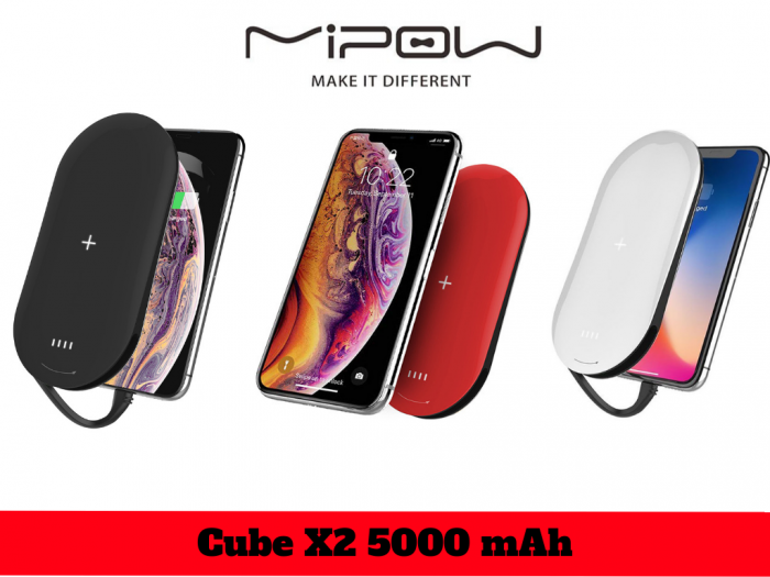 Sạc Dự Phòng Kiêm Sạc Không Dây Mipow Power Cube X2 Chuẩn Apple