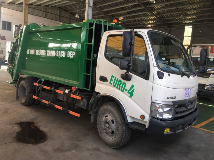 Bán xe cuốn ép rác Hino XZU342 Euro 4  7 khối (m3 )